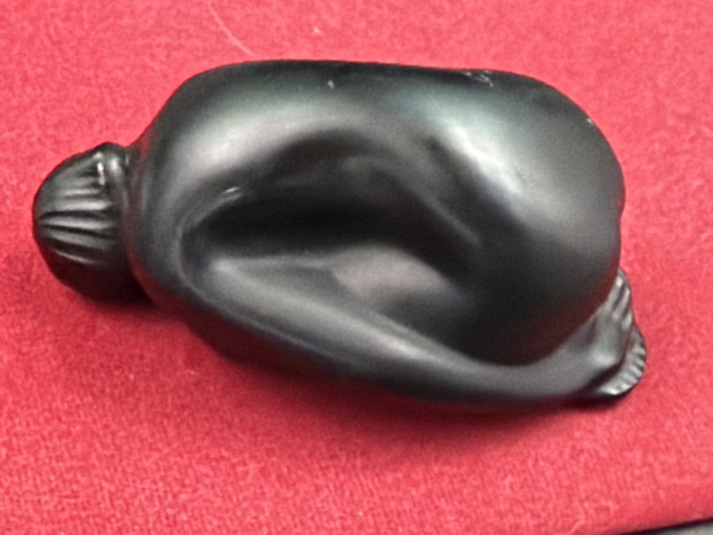 Lot 363: Lalique Black Crystal Figure