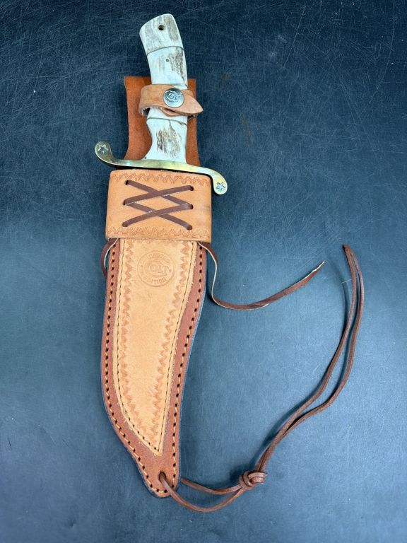 Lot 364: Colt Star Bowie Knife with Sheath