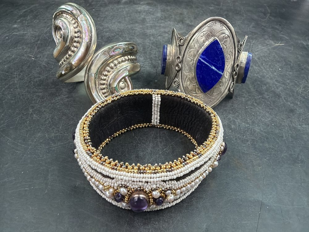 Lot 388: Vintage Bracelet and Cuff Bracelets