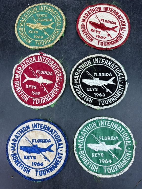 Lot 416: Vintage Maraton Bonefish Tournament Patches