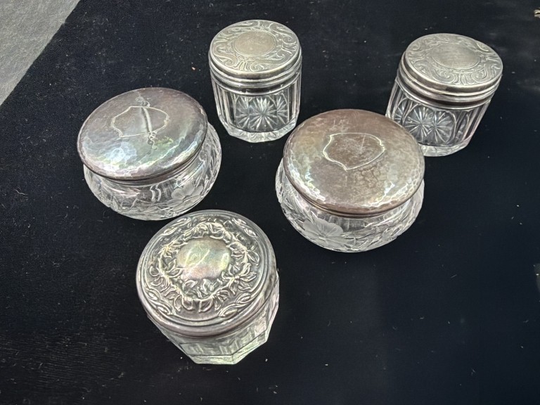 Sterling Trinket Jars
