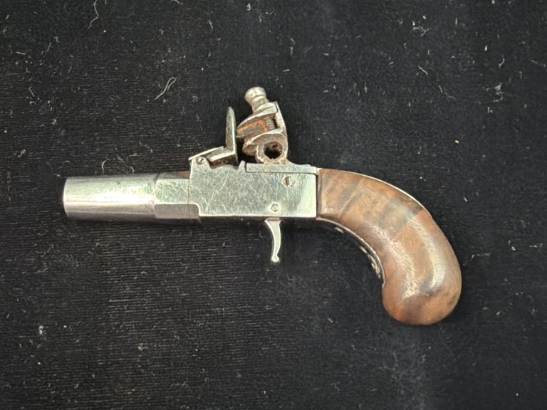 Vintage Handmade Flint Lock Derringer