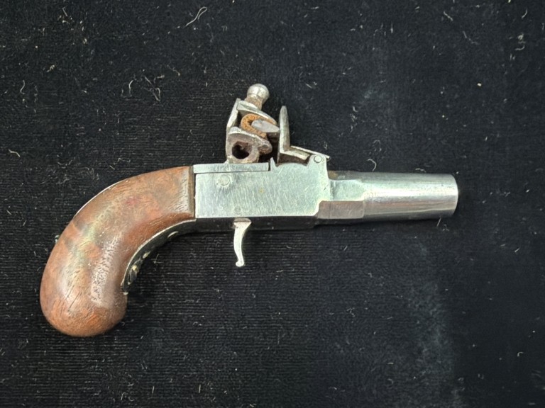 Vintage Handmade Flint Lock Derringer