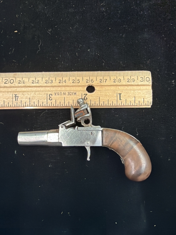 Vintage Handmade Flint Lock Derringer
