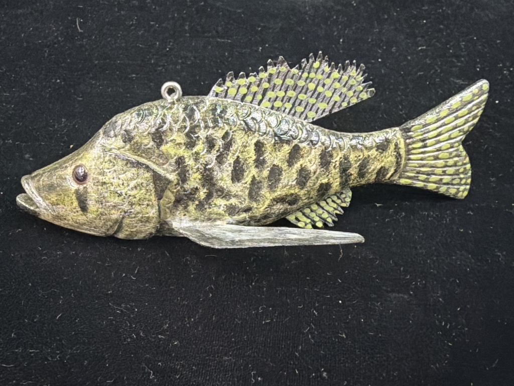 Black Crappie Fish Decoy