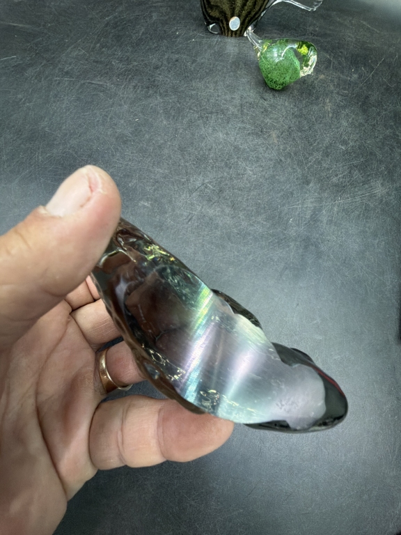 Three hand blown pieces,