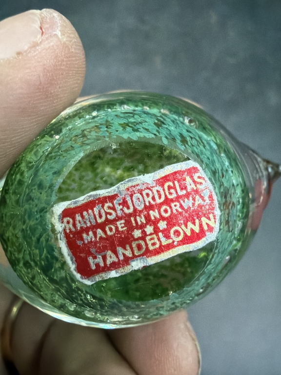 Three hand blown pieces,