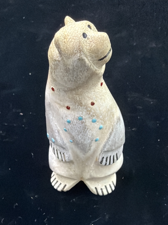 Hand Carved Standing Bear Fetish