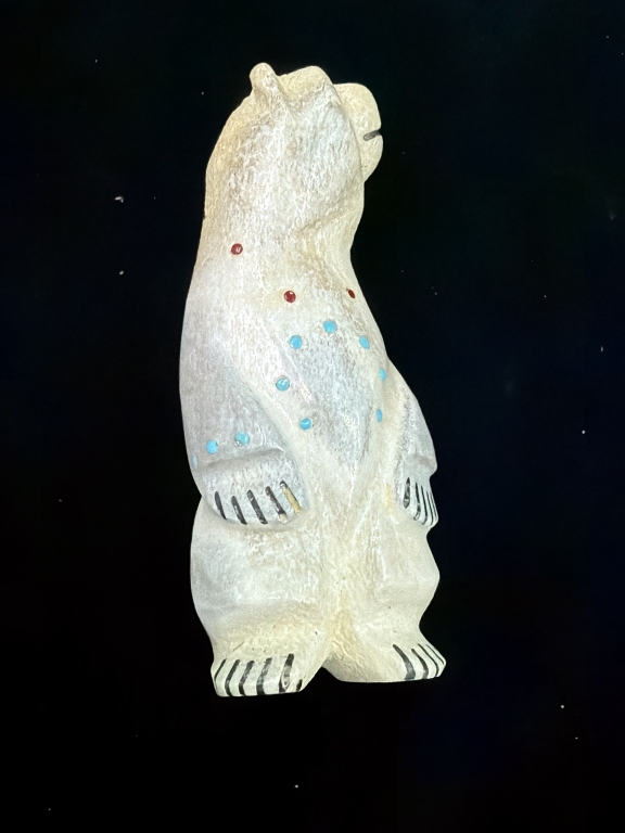 Hand Carved Standing Bear Fetish