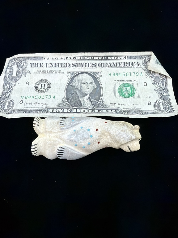 Hand Carved Standing Bear Fetish