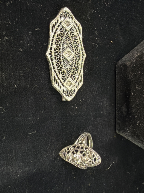 Art Deco Filigree Set