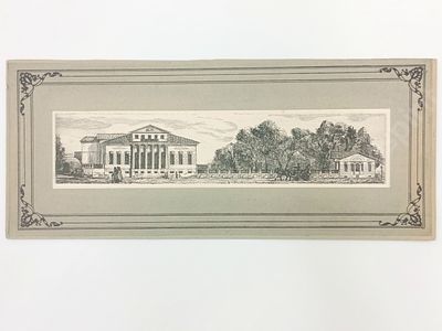Гравюра. 
ХХ век. 
Размер 12х31 см. 
ПП20-03-4