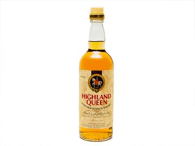 GARRAFA DE SCOTCH WHISKY. Uma ( 1 ) garrafa de scotch whisky “HIGHLAND QUEEN – FINE OLD SCOTCH 