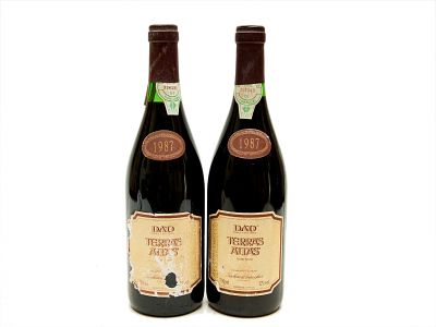 DUAS GARRAFAS DE VINHO TINTO DE MESA DO D&Atilde;O. Duas ( 2 ) garrafas de vinho tinto de mesa 