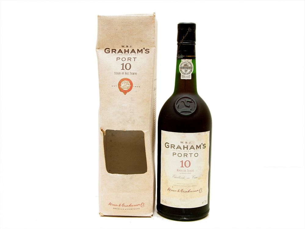 GARRAFA DE VINHO DO PORTO. Uma ( 1 ) garrafa de vinho do Porto “GRAHAM’S PORT – 10 YEARS OLD – 