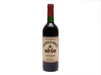 GARRAFA DE VINHO TINTO DE MESA FRANC&Ecirc;S DA REGI&Atilde;O DE BORD&Eacute;US. Uma ( 1 ) 