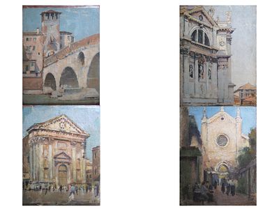 Siglato B.M. - Tavolette. Tecnica Olio su tavoletta Misure 35x26,5 cm Provenienza: collezione 