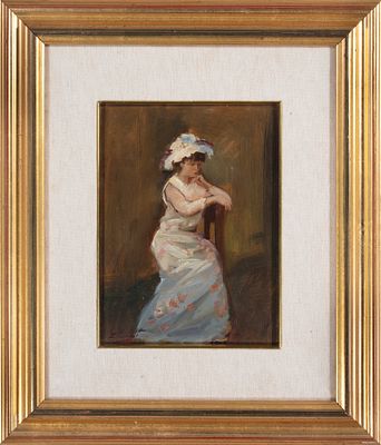 Ernesto Giacobbi (Mortizza 1891-Piacenza 1964) - Figura femminile. Tecnica Olio su faesite Misure 