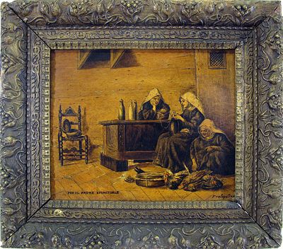 Giulio Masnada detto Fra Topolino (Alzano Lombardo 1852–Bergamo 1926) - Per il padre spirituale. Tec 