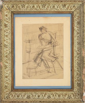 Luciano Albertini (Verona 1910–1985) - Senza titolo. Tecnica Carboncino su carta Misure 40x30 cm 