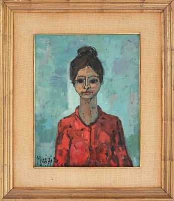 Giampietro Maggi (Milano 1934) - Figura femminile. Tecnica Olio su tela Misure 50x40 cm Data 