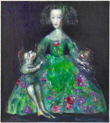 Медведев Андрей Викторович
"Туалет императрицы", 1999 г.
Холст , масло.90 х 100 см. Медведев 