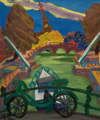 Артур Молев - Артур Молев. Амстердам. 2003, холст, масло, 70х60. 
Артур Молев родился в 1969 году 