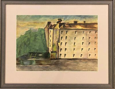 Карев Алексей Еремеевич (1879-1942). Городской пейзаж, 1930-е годы.
Бумага, акварель, карандаш