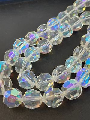 Винтажные бусы технике Аврора бореалис. Из Яблонца над Нисой. ( Чехия). 60 е годы прошлого 