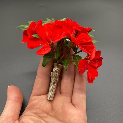 Брошь портбукет. Редкая и оригинальная вещица. унисекс. Предназначена для ношения живых цветов. 