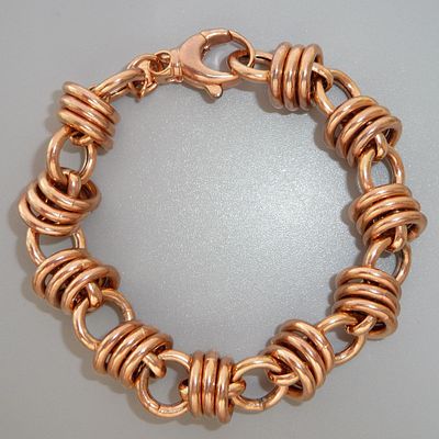 Bronze Milor Italy. Браслет "Цепи". 90-е годы. 
Стильный крупный браслет изготовлен из 