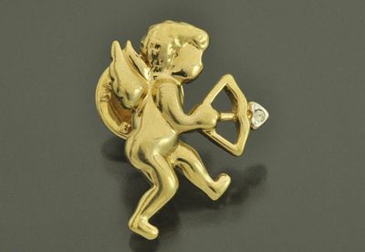 БРОШЬ "АМУР" Pierre Lang Австрия винтаж. Забавная брошь / пин известной австрийской фирмы Pierre 