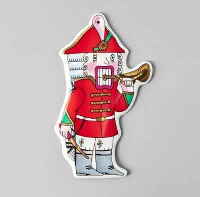 Щелкунчик. Елочная игрушка.
Цветкова Л. Ю. 
Твердый фарфор, ИФЗ. 
11,5х7 см