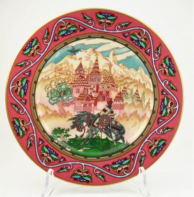 Настенная ТАРЕЛКА Русские сказки МАРЬЯ МОРЕВНА VВ. Настенная тарелка из серии "Русские сказки" - 