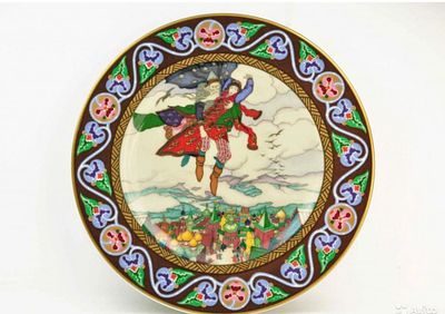 Настенная ТАРЕЛКА Русские сказки МАРЬЯ МОРЕВНА VВ. Настенная тарелка из серии "Русские сказки" - 