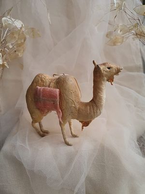 Ватная ёлочная игрушка "Верблюд"
Выполнена в ретро стиле, по старинной технологии, искусственно 