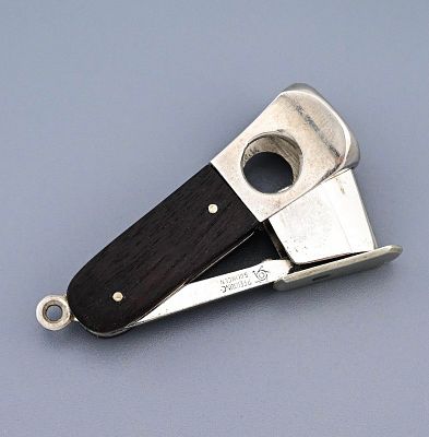 Брелок сигарный нож Золинген Германия. Брелок - нож для сигар с накладками из дерева Изготовлен 