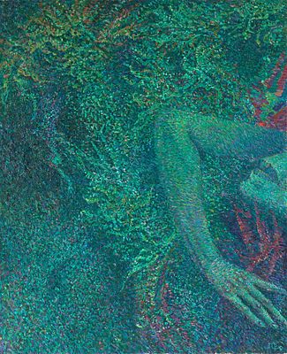 Борис Петрович Свешников. Падение. 1980. Х.м. 80х74,5 см. Монограмма в правом нижнем углу.
. Рабо 