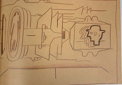 (Коллекция Костаки!) Владимир Янкилевский (1938-2018) Из цикла &laquo;Атмосфера Кафки&raquo;, 1969 год. 