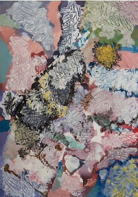 Игорь Вулох - Игорь Вулох. Без названия. 1996. Бумага, акрил, 85х60. Подпись автора внизу. Работа 