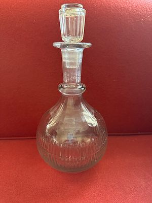 КОЛЛЕКЦИОННЫЙ ДО 1917 г графин с родной пробкой . Стекло. Высота 29,5 см. Отличное 