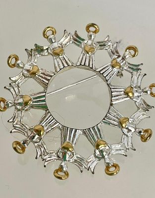 Америка
Винтажная брошь рождественский &laquo;хоровод Ангелов&raquo;
На ангелочков в руках сердца. 