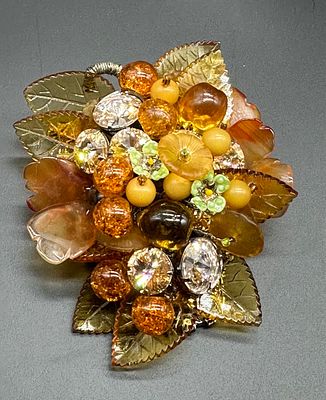 Музей! Выставочный экземпляр!
Великолепная брошь от Кристофера Крауч(Moans кутюр). США. 