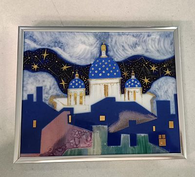 Троицкая Н.Е. Единственный экземпляр!
Небо. Звезды. 2021. Фарфоровый пласт, ручная авторская 