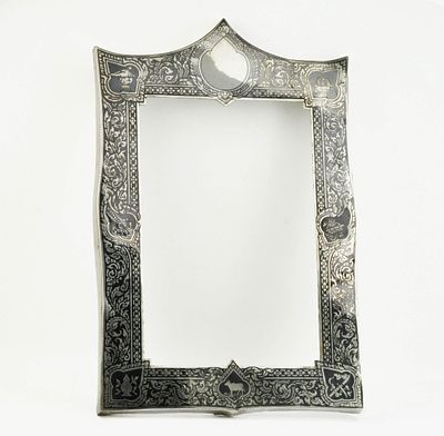 Рамка для фотографий серебро 925 проба чернение. Рамка из серебра 925 пробы Изготовлена в 60-70 