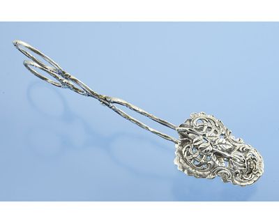 ЩИПЦЫ для выпечки серебро 800 пробы Роза. Серебряные щипцы для выпечки в стиле хильдесхаймской 