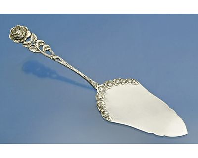 ЛОПАТОЧКА серебро 800 проба Германия Роза. Изящная серебряная лопаточка для торта в стиле 