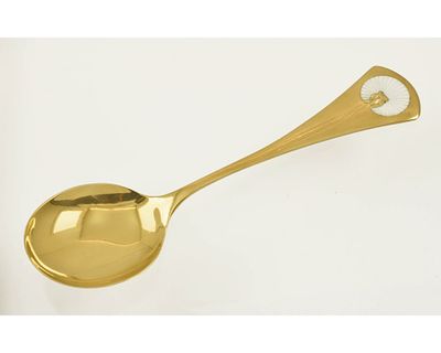 Коллекционная ЛОЖКА Robbe Berking серебро 925 пробы эмаль 1972. Начиная с 1969 года фирма 