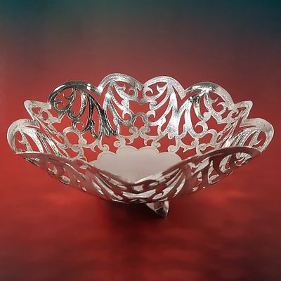 Вазочка серебро 900 проба Египет. Серебряная вазочка для фруктов, орешков или мелкой выпечки 