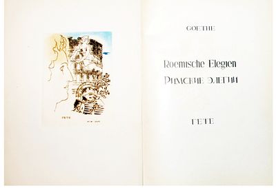 [ACADEMIA] Гете, И.В. Римские элегии / Гете; перевод С. Шервинского, офорт и рис. И. 